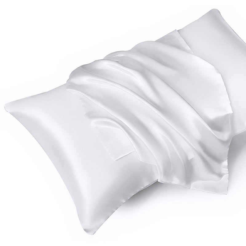 Patchell Silk Pillowcases, White