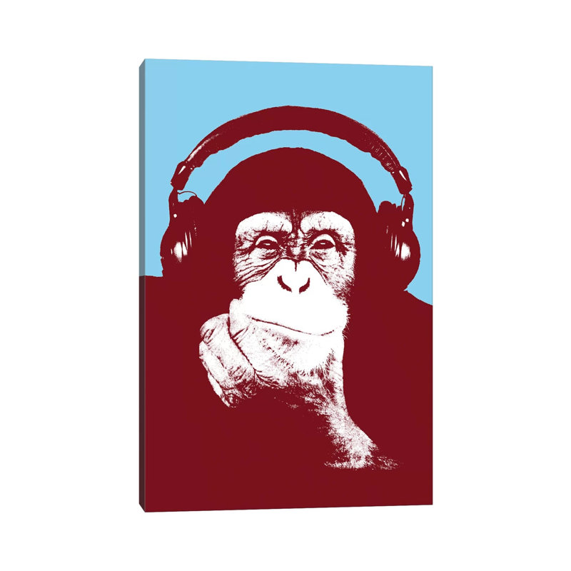 New Monkey Head V by Steez - Wrapped Canvas Print, 152.5 cm H x 101.5 cm W