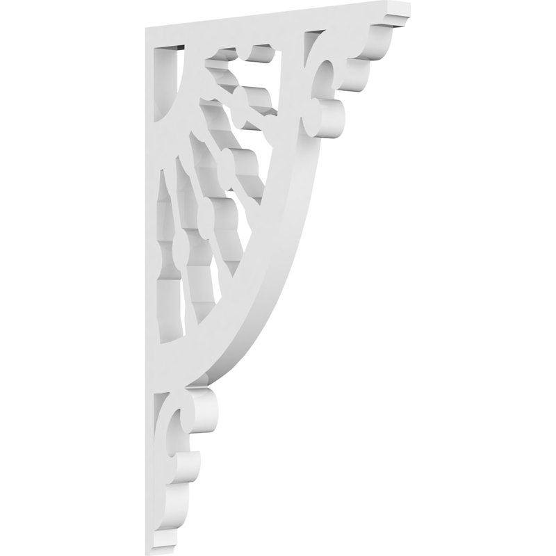 Support de roue de chariot en PVC de qualité architecturale, H 10 po x l 0,63 po x P 6 po