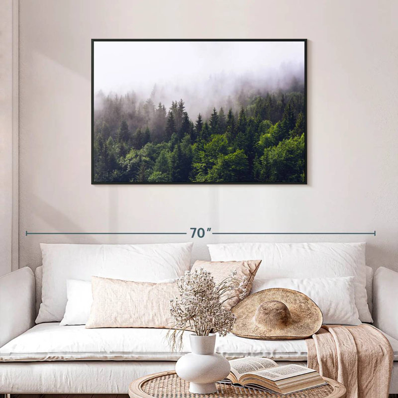 Misty Pine Forest, 29" H x 43" W
