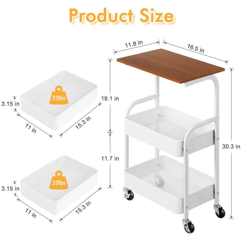 Chariot utilitaire, Blanc