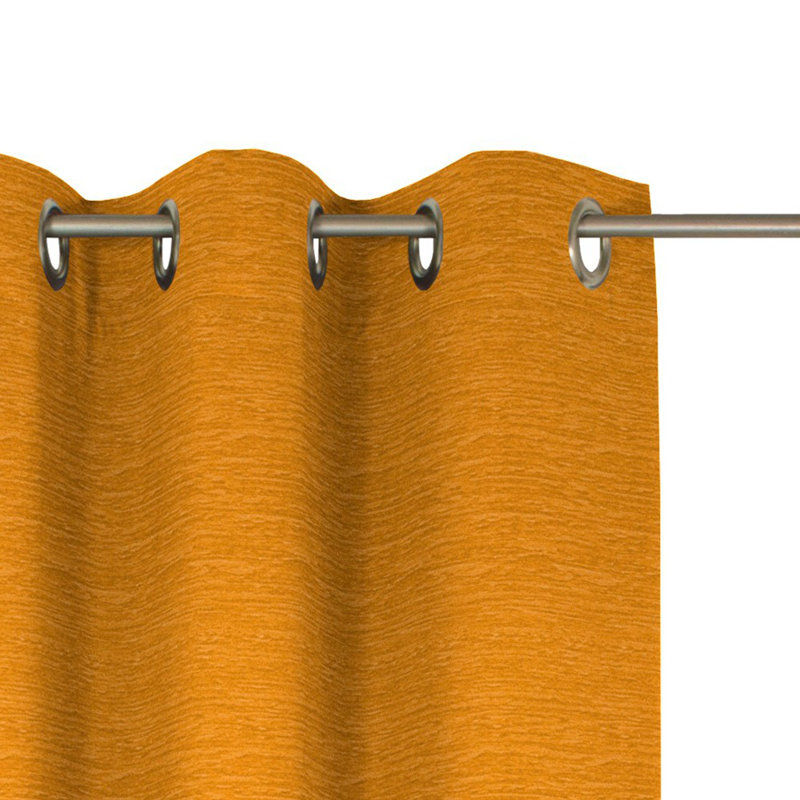 Room Darkening Curtain, 180cm Width x 132cm Drop, Old gold