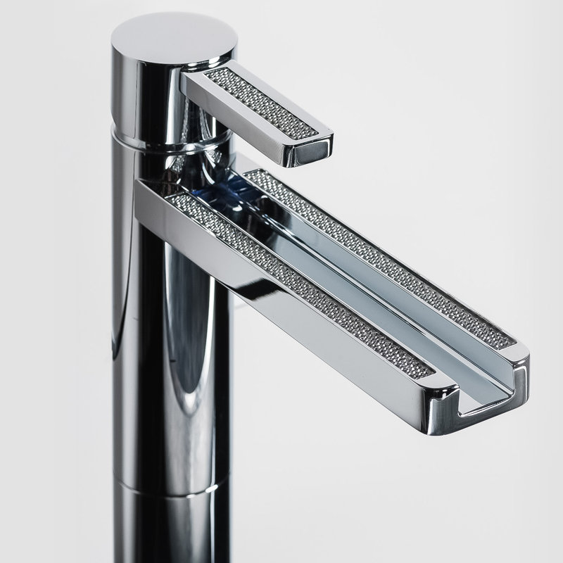 Capri Single Hole Bathroom Faucet, Polished Chrome