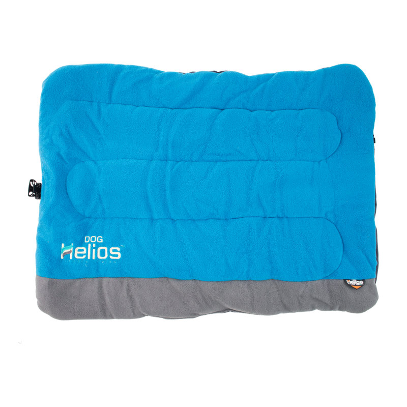 Lit pour chien pliant pour chien Helios Combat-Terrain, Grand (l 35,6 po x P 25,6 po x H 4 po), bleu