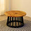 Table basse ronde en bois massif