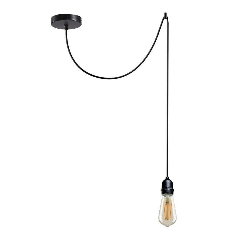 Aryahna 1 - Light Black Spider Pendant, No