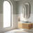 36" Bathroom vanity with sink, featuring drawers with handles and motion-activated lighting.-2096989097-2096989098-2096989103