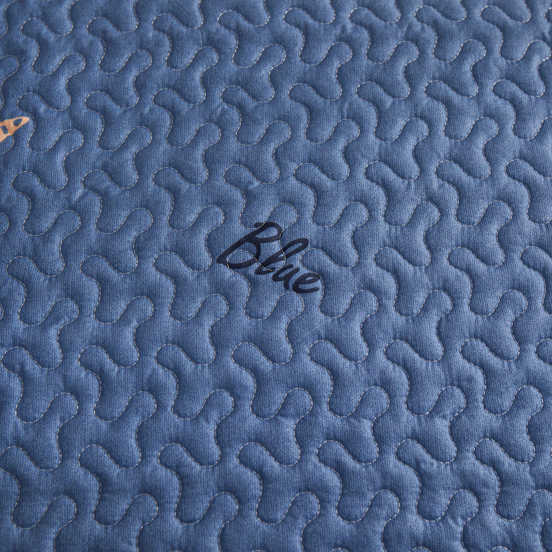  Ensemble de couvre-lit / microfibre bleu, Couvre-lit pour lit grand : couvre-lit + 2 taies d
