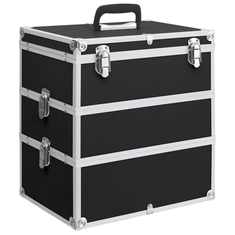 Trousse de maquillage Latitude Run® 14,6 po x 9,4 po x 15,7 po aluminium, Noir, noir, noir, noir