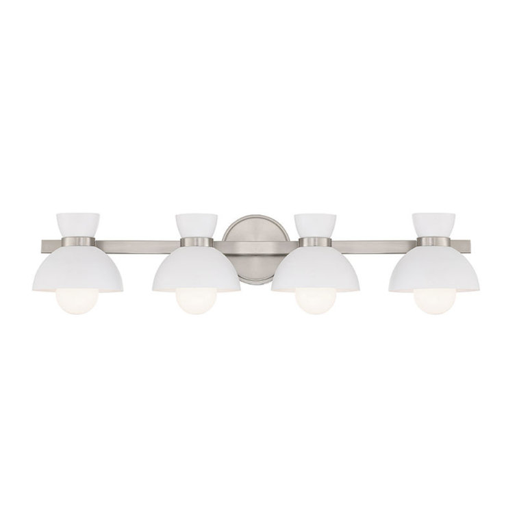 Zurie 4-Light Bathroom Vanity Light In Natural Brass