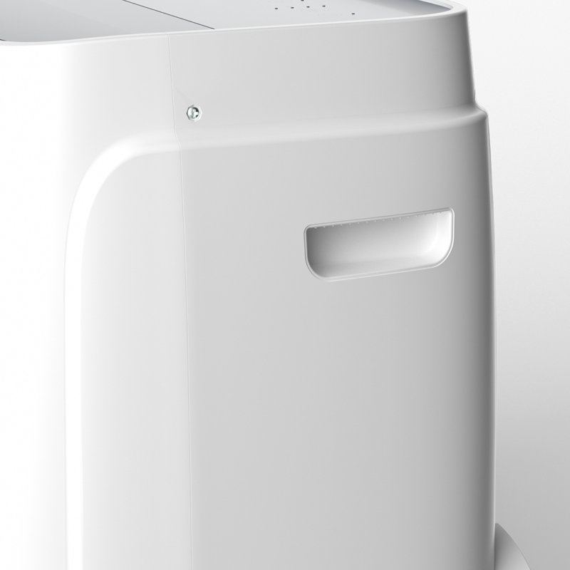 Climatiseur portatif 12 000 BTU blanc - ventilateur de déshumidificateur 3-en-1 pour les pièces jusqu'à 550 pieds carrés avec télécommande