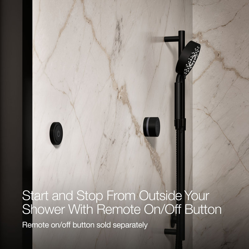 DTV Mode™ Dual-Outlet Shower Interface with Eco-Mode Diverter, Matte Black, Without Eco-Mode Diverter