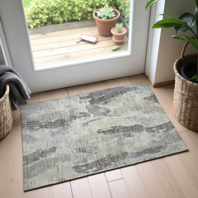 Tapis moderne de qualité supérieure lavable à la machine Harjo AMF1596
