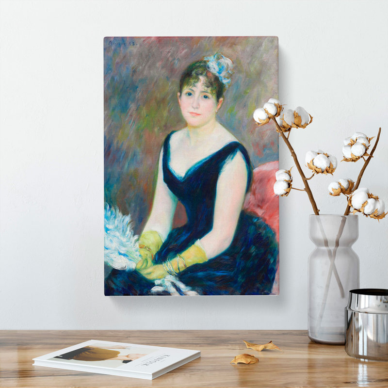 Madame Leon Clapisson by Pierre-Auguste Renoir - Wrapped Canvas, 50cm H x 35cm W x 3cm D