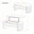 Coffee Table With Hydraulic Lift Mechanism, Hidden Compartment And Wavy Grooves Design-1498281060