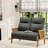 48" Upholstered Loveseat Sofa With Rattan Arms-1652423431