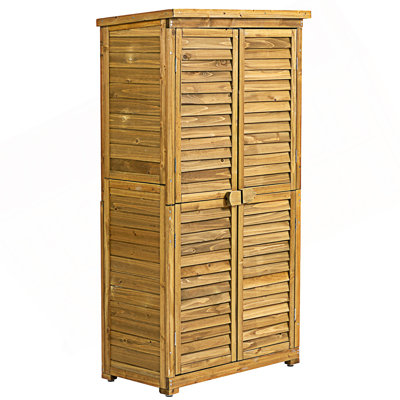 Outdoor Storage Cabinet, Garden Shed, Pool Storage Shed With Lockable Door, Accent Cabinet