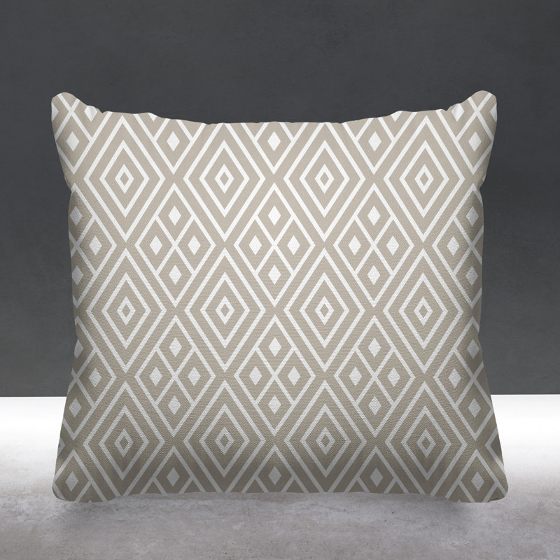 Housse et insert de coussin carré extérieur Aima, L 17 po x H 17 po, Beige