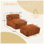 Fauteuil à billes en mousse à mémoire de forme avec repose-pieds COOLMORE l 66,93 po x P 25,98 po x H 23,62 po