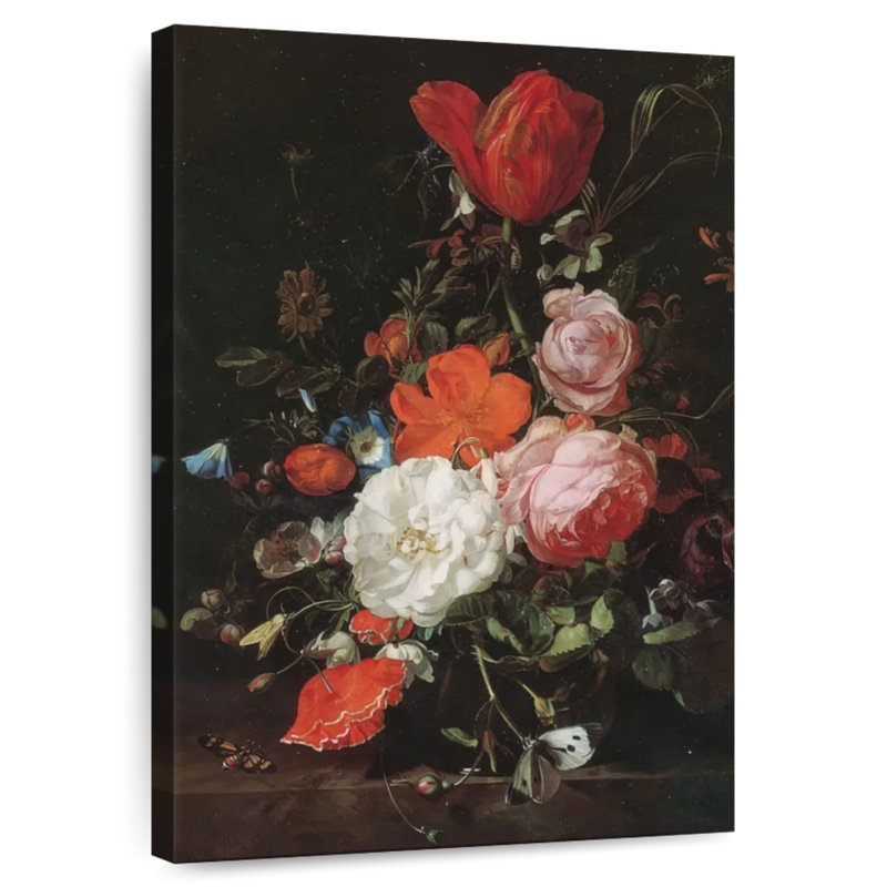 Harnek Vase With Flowers 1715, 36" H x 24" W