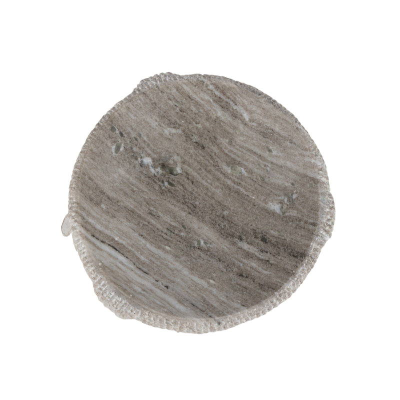 Montero Bowl, Antique White Marble