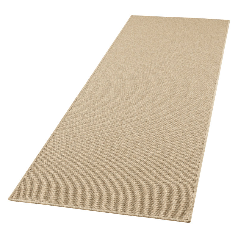 Nature Flatweave Natural Beige Rug, Runner 80 x 250cm
