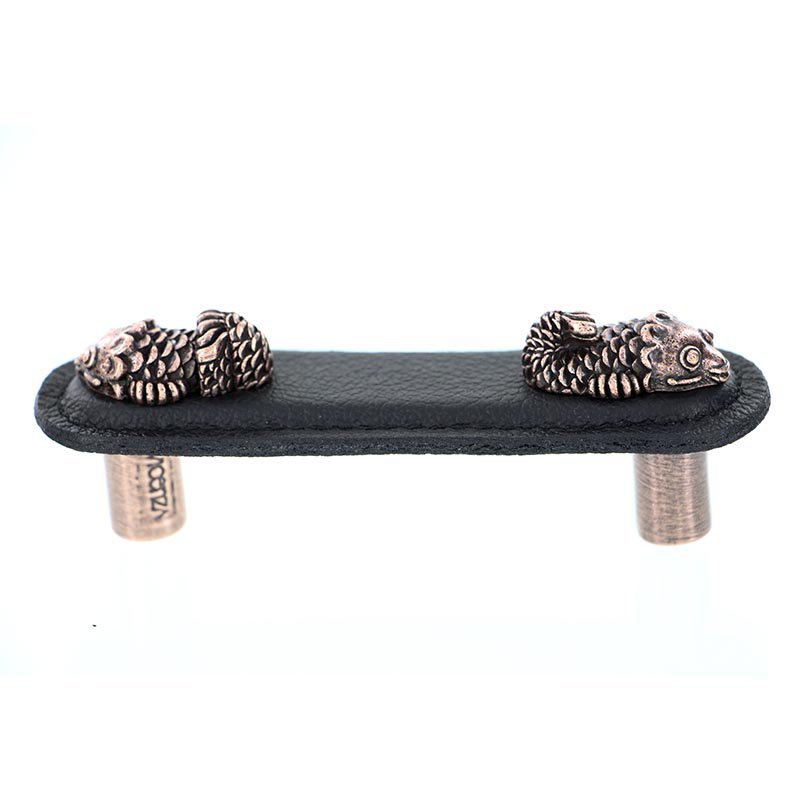 Pollino Bar / Handle Pull, 4", Antique Copper