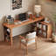 Bureau de direction en bois massif en forme de L, bureau-118614624