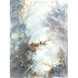 Morning Forest Painting by Sara Brown