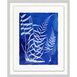 Fern Inspiration Indigo 12 Painting by Lillian August