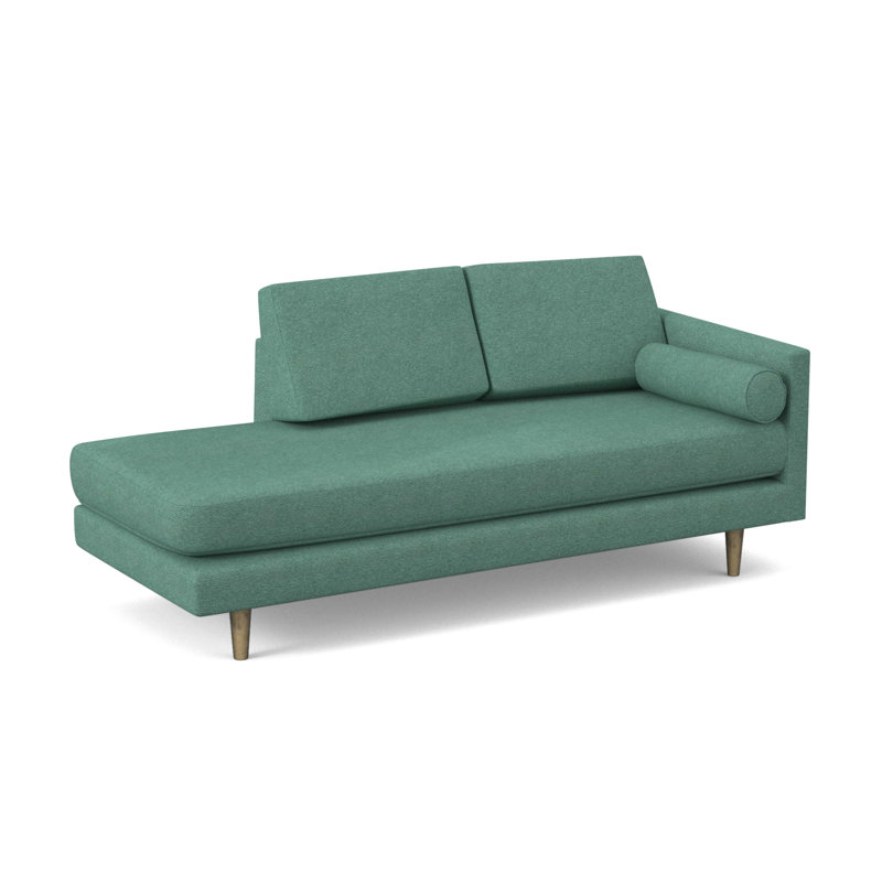 Marilyn 76" Square Arm Sofa, Antic Lagoon Performance Twill