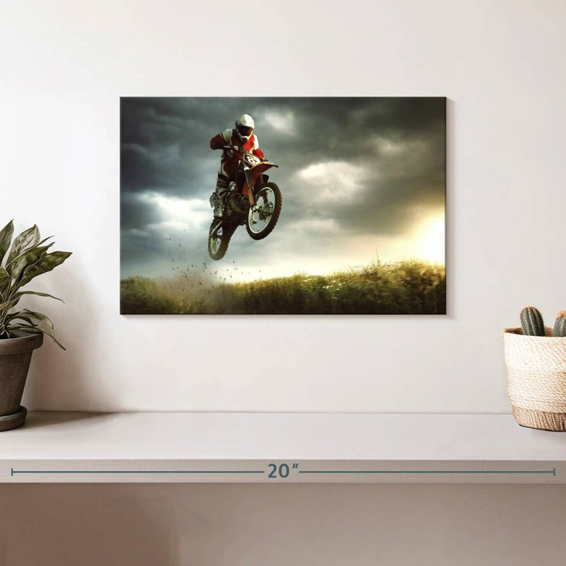 Dirt bike stunt ride Sireci, H 8 po x l 12 po