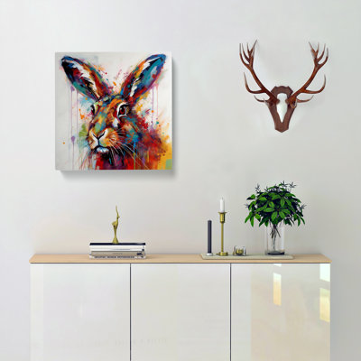Hare Abstract No.4 - Wrapped Canvas