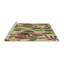 Tapis 100% à motifs lavables à la machine 2989 WSH-PAT1804-BRN--67978355