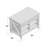 Vargas 2-drawer Kitchen Island/Cart with Locking Casters