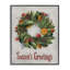 «Holiday Greeting Potpourri Wreath», art de la giclée encadrée, design par Darlene Seale-114324890-114324892
