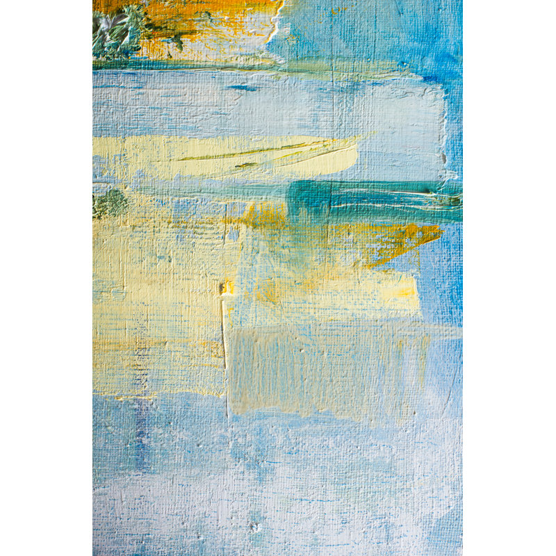 Abstract Painted Canvas by Vimvertigo - Wrapped Canvas Painting, 46cm H x 30cm W
