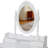 Makeup Vanity with Mirror, Cushioned Stool and 4 Drawers-23102810