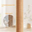 Arbre à chat de 136 cm avec perchoir capsule transparent, poteaux à griffer en sisal et échelle d'escalade pour jouer et se reposer à l'intérieur