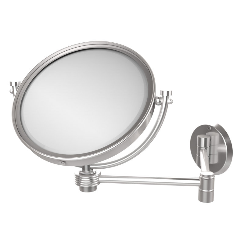 Metal Wall Mirror, Satin Chrome