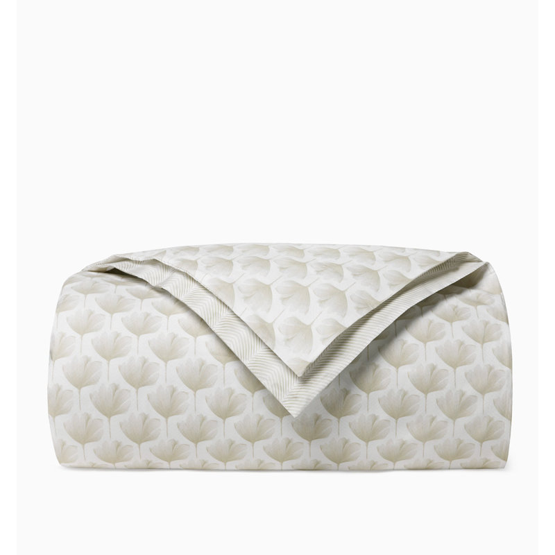 Edna Duvet Cover, White/Beige, Full / Double Duvet Cover