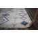 Tapis gris à motif tribal autochtone Spurgeon