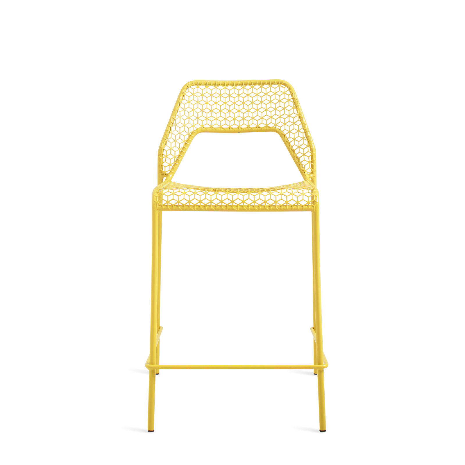 Hot Mesh Outdoor Bar Stool, Natural Yellow, Counter Stool (24.4" Seat Height)
