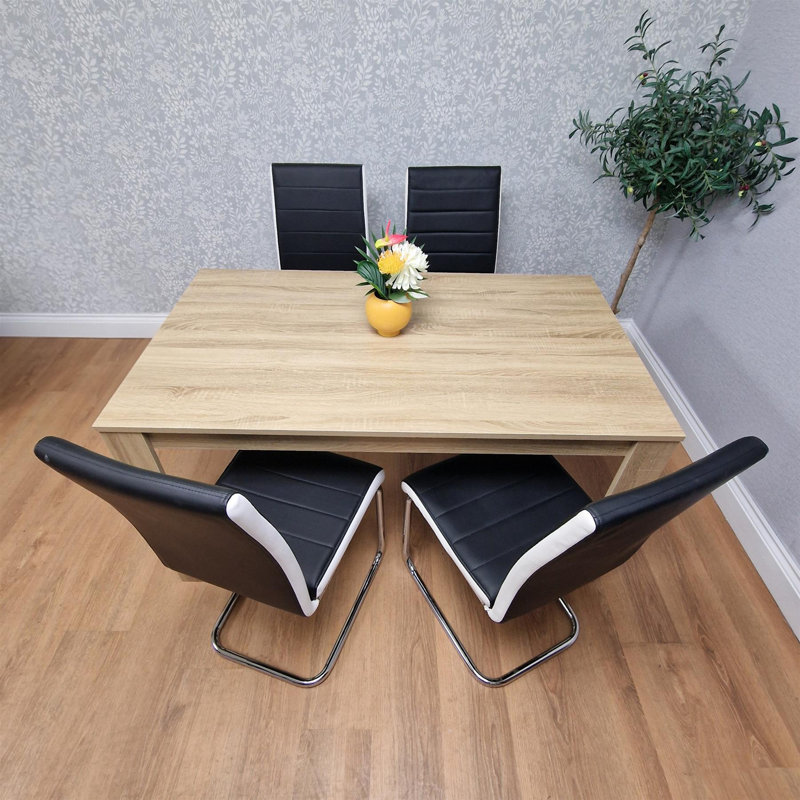 4 - Person Dining Set, 75cm H x 77cm W x 117cm D