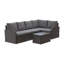 Ensemble de conversation modulaire avec coussins 6 pièces Mucklen-1386691745