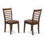 L'ensemble de salle à manger 3 pièces contient une table de cuisine rectangulaire avec Dropleaf et 2 chaises de salle à manger rembourrées en tissu de lin, acajou-1441049896-1441049878