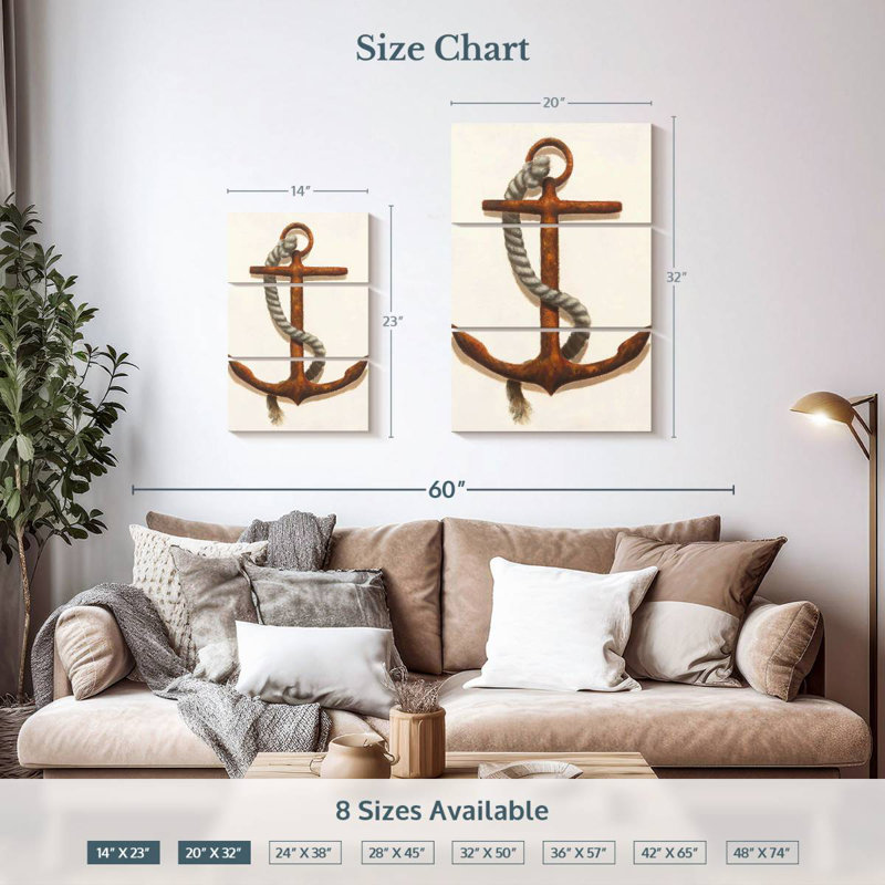Aletra Anchor Plain, H 45 po x l 28 po