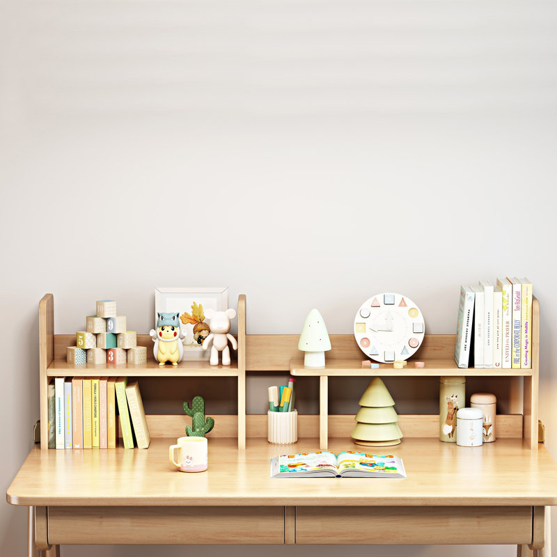 39.4" W Kids Writing Desk Learning Desk Set with Chair , Beige
