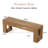 47-Inch Dining Bench, Indoor Bench Seat for Dining Room, Entryway, Bedroom