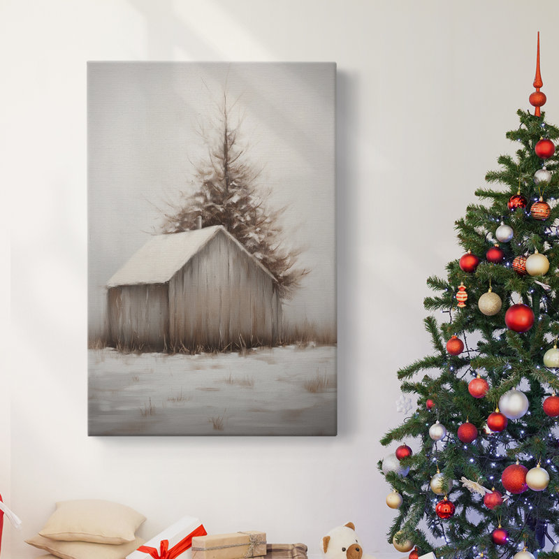 Art des Fêtes de Noël - Toile tendue avec châssis - Série 2-CDVI, H 12 po x l 8 po